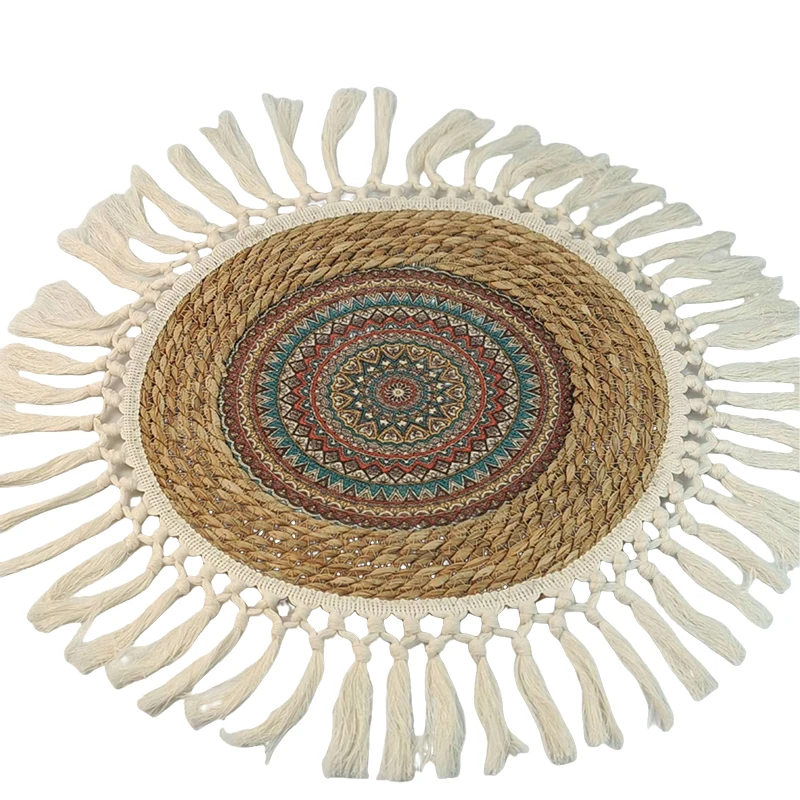 

Zen Meditation Tatami Cushion Natural Straw Floor Pillow for Japanese Style Sitting or Buddhist Worship