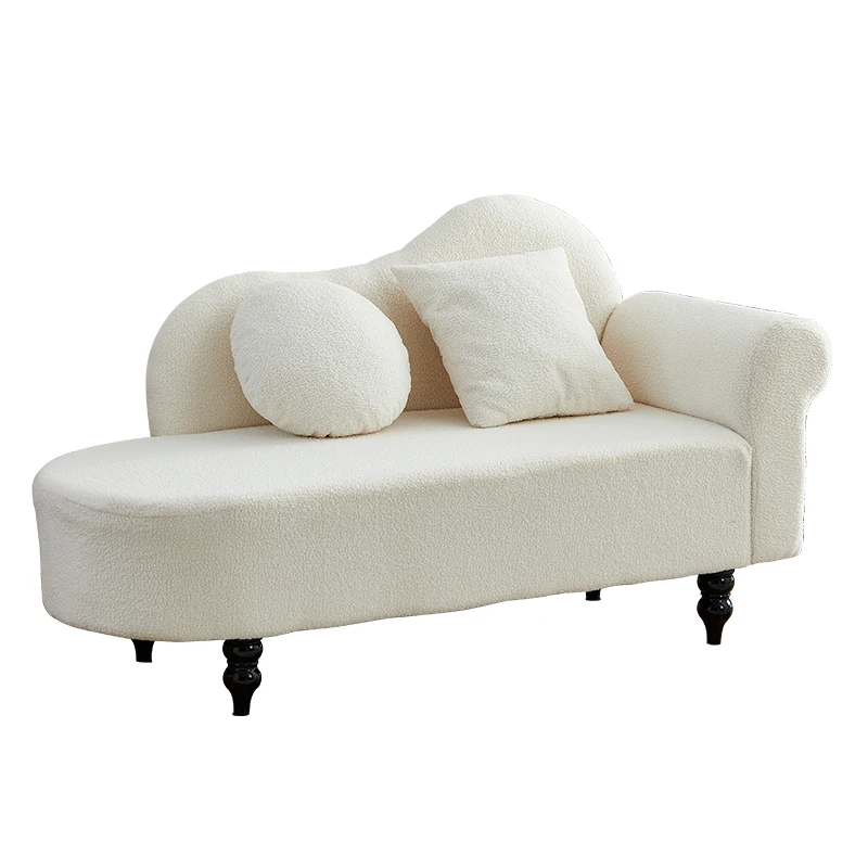 Mini Sofa Small Apartment Light Luxury Chaise Lounge Living Room Balcony Bedroom Toffee Chair