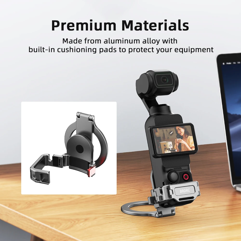 BRDRC Magnetic Extension Adapter Phone Teleprompter Holder For DJI Osmo Pocket 3 Desktop Stabilizer Mount Adapter Accessory