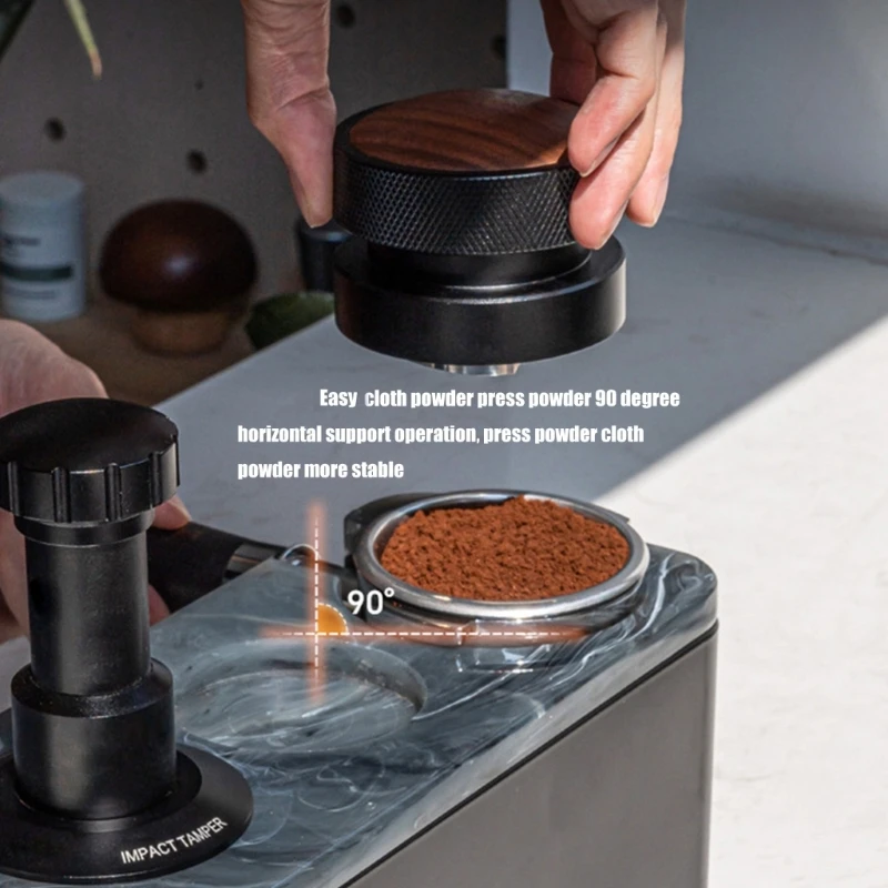 

Unique Designs Coffee Tamper Rest Espressos Maker Enhancing Kitchens Aesthetics