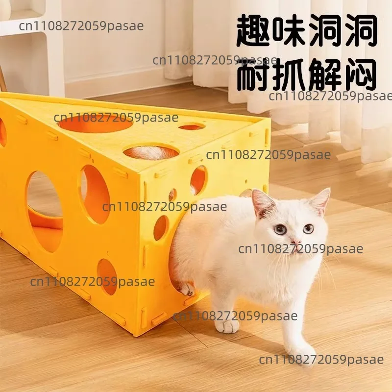 Felt cat nest cat scratching board integrated four-season universal double-layer cat hole two-layer  security sleeping nest