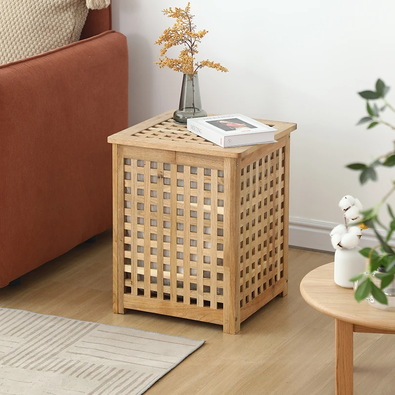 

Wooden sofa edge several Japanese-style small apartment living room storage square several creative