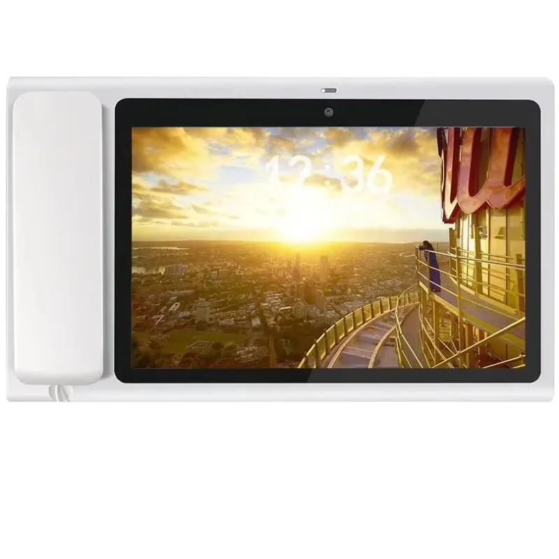 2025/فولتي شاشة تعمل باللمس أندرويد HD الصوت والفيديو الهاتف الثابت الهاتف بلوتوث سماعة هاتف مكتبي لسماعة خارجية 303*1