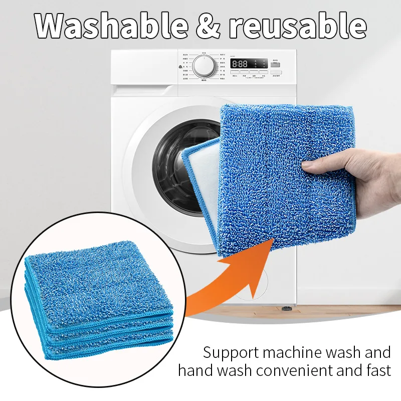 1/5/10/20pcs For Swiffer WetJet Flat Mop Replacement Cloth, Can Be Used Repeatedly With Mop Pad Mop Head Accessories