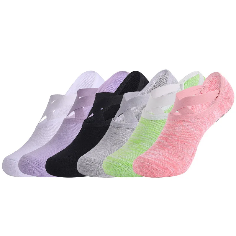 Indoor Fitness Silent Pilates Socks Women Professional Anti slip Dancing Socks Sports Bareback Floor Yoga Socks Women