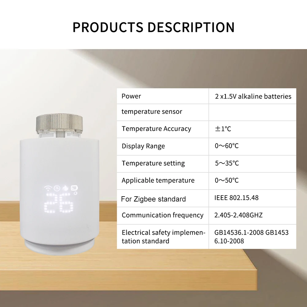 Sophisticated Radiator Heating Solution Programmable For ZigBee Valve that Enhances Comfort while Reducing Costs