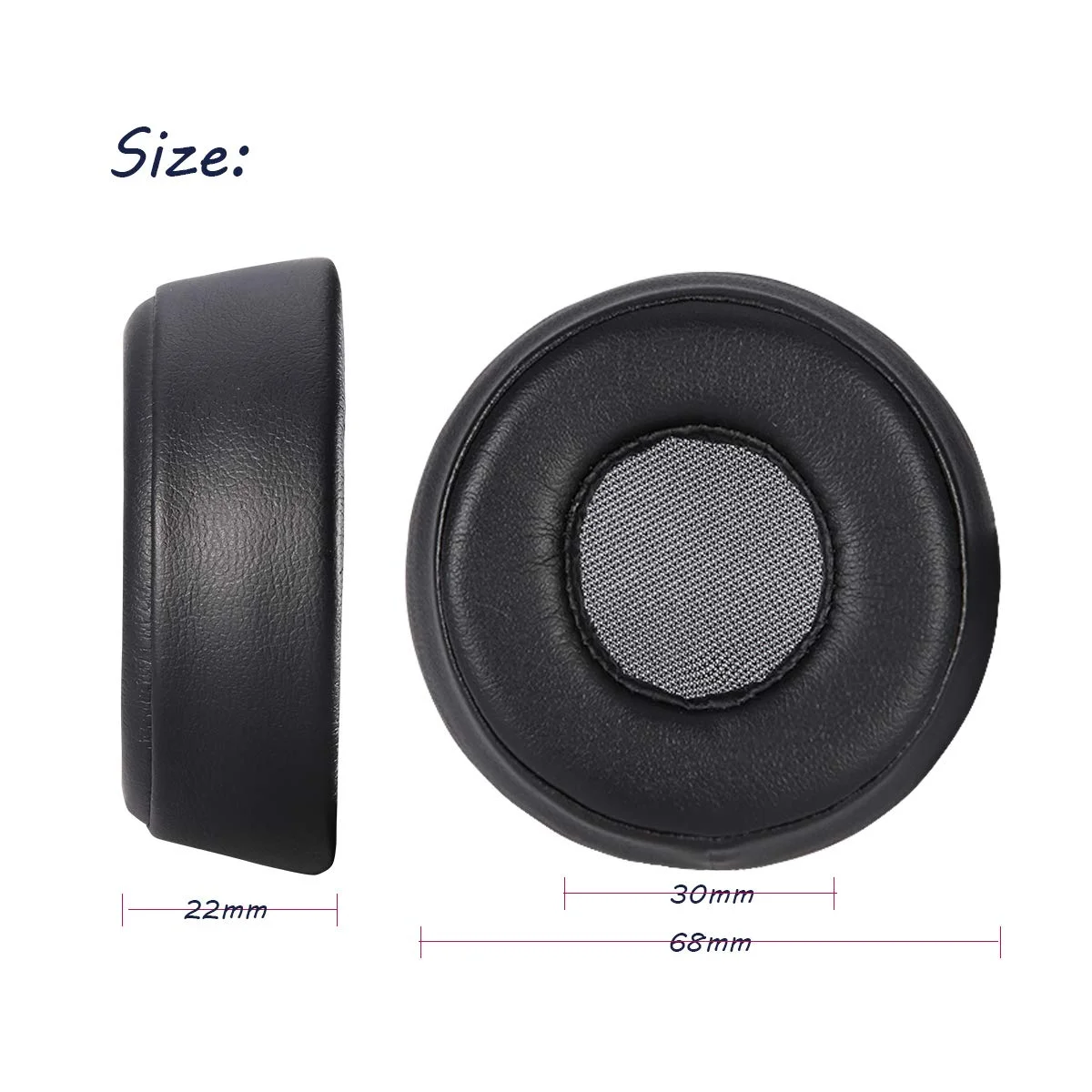 1Pair 단백질 PU 가죽 교체 Earpads 귀 패드 Muffs 컵 베개 커버 소니 WH-H800 WH H800 헤드폰에 대 한 수리 부품