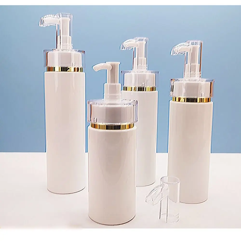 Refillable Soap Dispenser Journey Travel-Friendly Cylinder Hand Soap Dispenser Empty Shampoo Bottles Bathroom