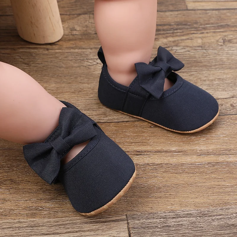 

Delicate Baby Girl Shoes: Elegant Bowknot Design, Ideal for First Steps 0-1 Year