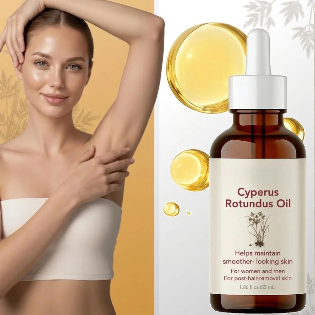 Cyperus Rotundus Oil for Hair Removal Soft Smooth Skin Care Deep Hydration Anti Hair Growth Inhibition After Shave Oil
