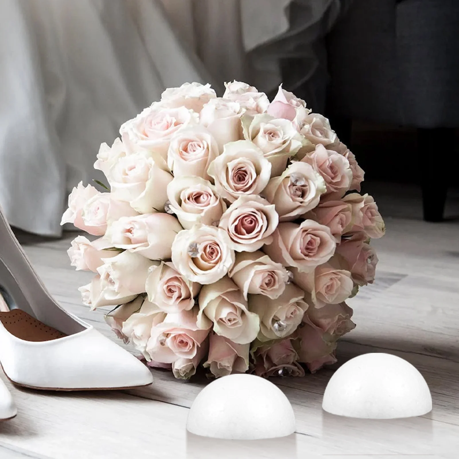 12 قطعة نصف كرات رغوية 5 سنتيمتر نصف الكرات خفيفة الوزن DIY بها بنفسك الحرف باقة الزفاف أصحاب ترتيبات الأزهار مشاريع اللوحة