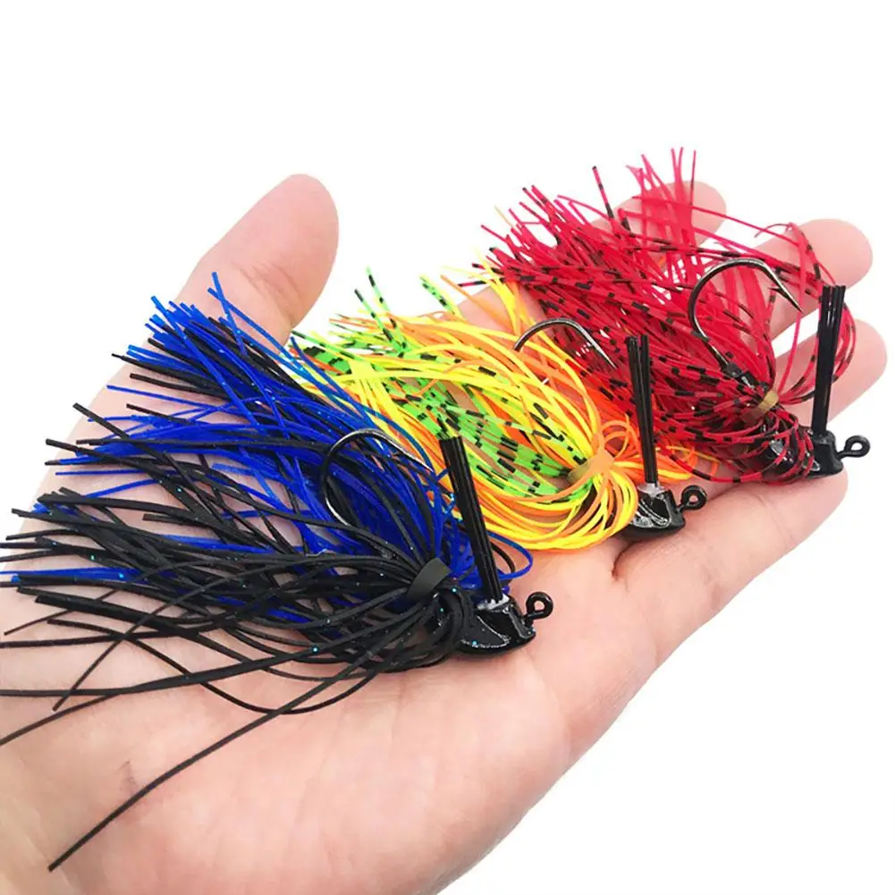 7g10g14g/8cm Silicone Fishing Lures Sequin Swimming Jigs Heads Suitable For Saltwater Freshwater