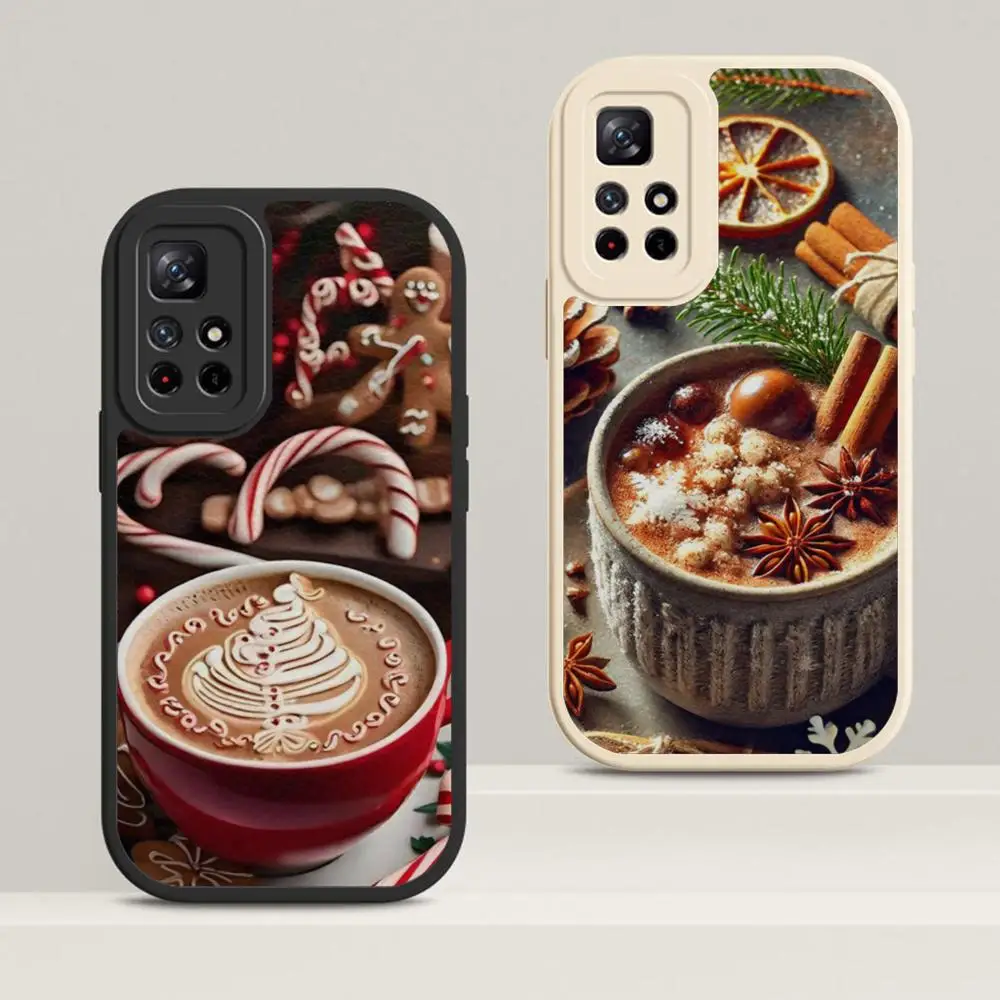 Winter C-Coffee C-Christmas MAISTO Phone Case Lambskin Case For Xiaomi Redmi 8 11 12 T Pro 10 11 12 Poco 11i 12X Ultra