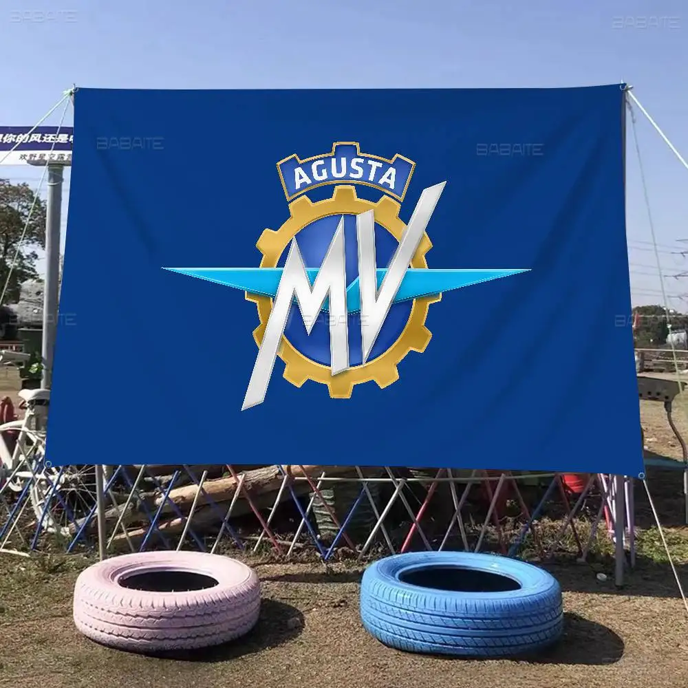 M-MV A-Agusta Cartoon Flag Art Science Fiction Room Home Decor Wall Hanging Home Decor Banner