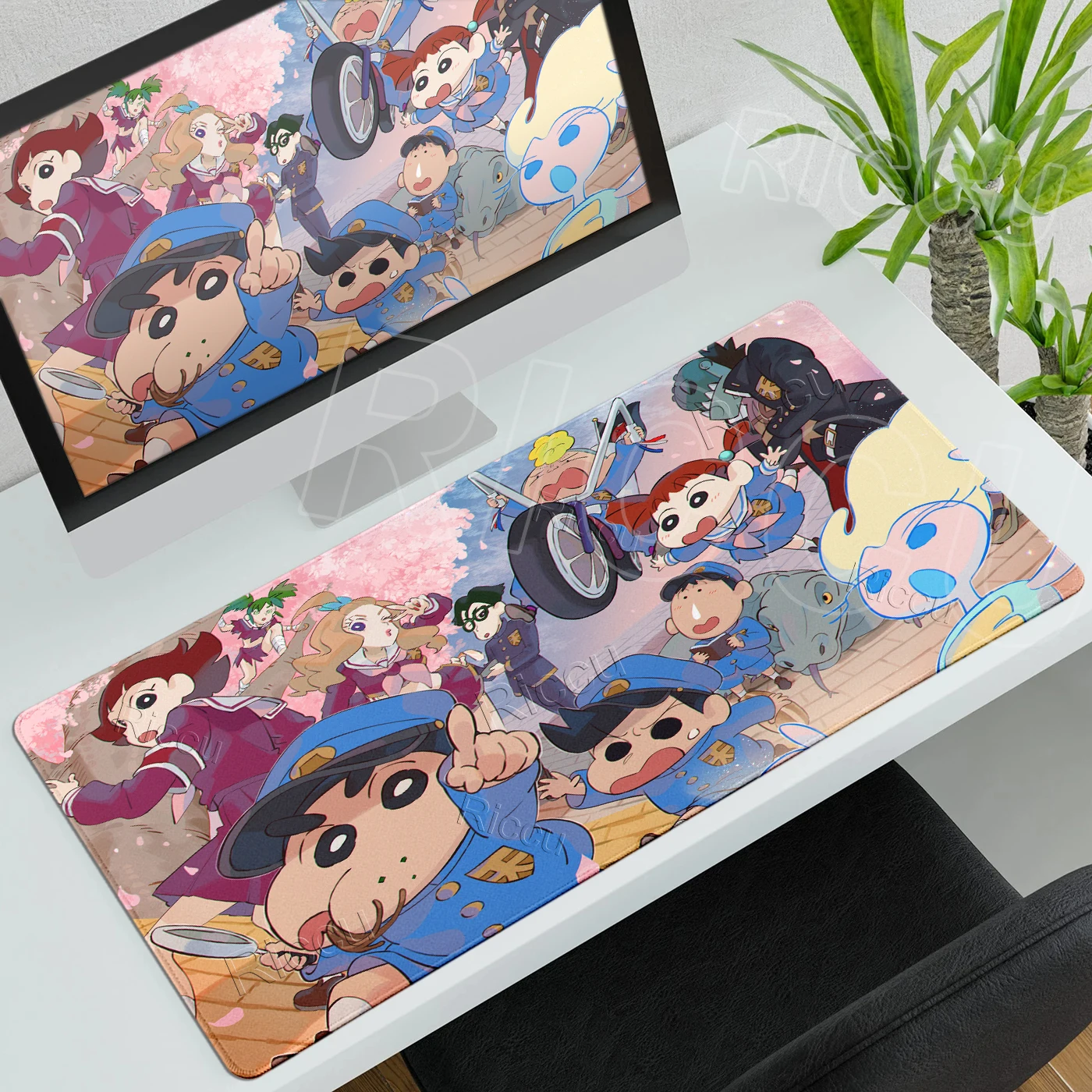 

Anime Gaming Mouse Pads C-Crayon Shin-Chans Extended Aesthetics Deskmat Anti-slip Rubber Table Mats PC Computer Lock-edge Carpet