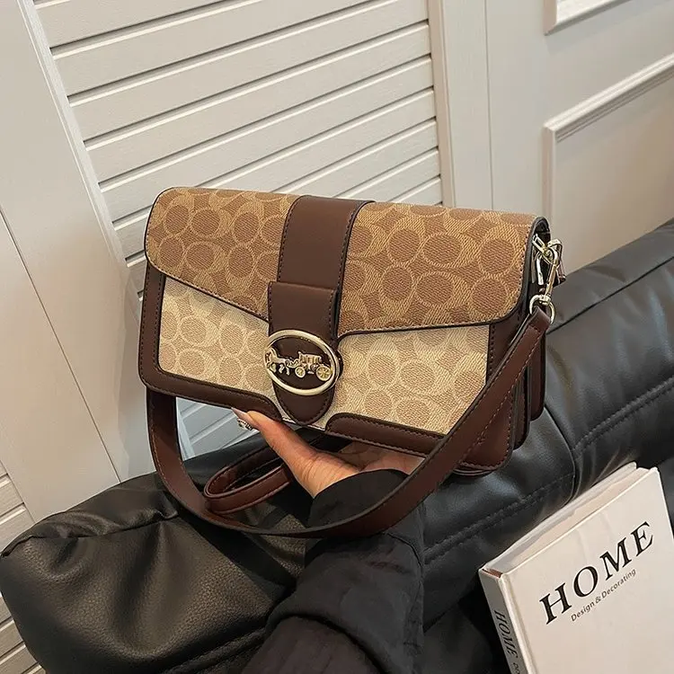 

Modern Vintage Purse, Curated Square Shoulder Bag for Women, Chic Crossbody, Contemporary Nostalgia