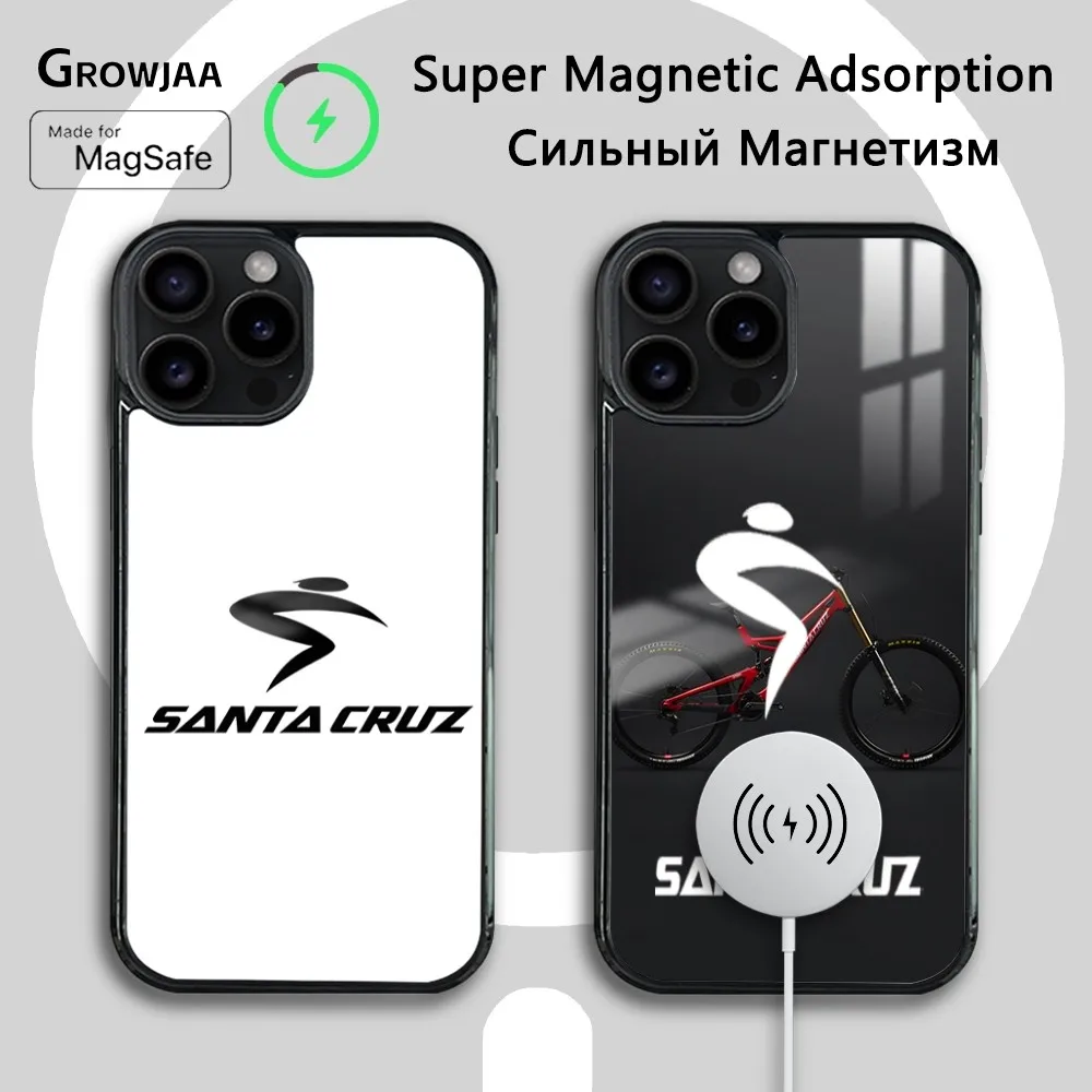 Funda Fashion Cool Santa Cruz Phone Case For iPhone 16 15 14 13 12 11 Pro Max Plus Mini Magsafe Mirror Wireless Magnetic Cover