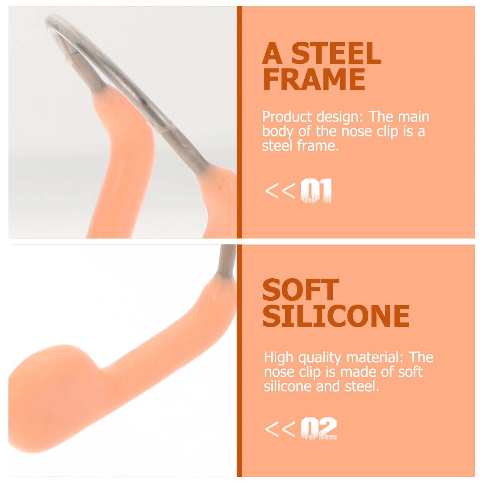 Creative Durable Swimming Nose Clip Professional Anti-Choking Protector for Indoor Outdoor Pool Swimming Supply