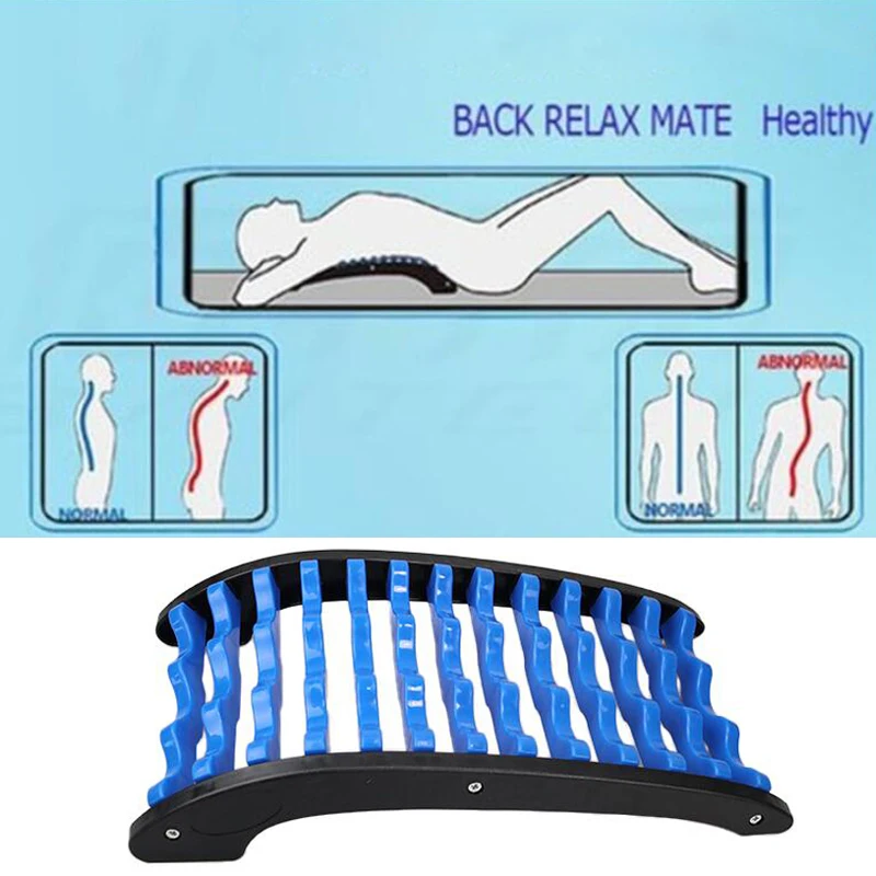 New Back Massager Tools Stretcher Equipment Massage Magic Fitness Lumbar Support Relaxation Spine Muscle Relax Bone Care Tool