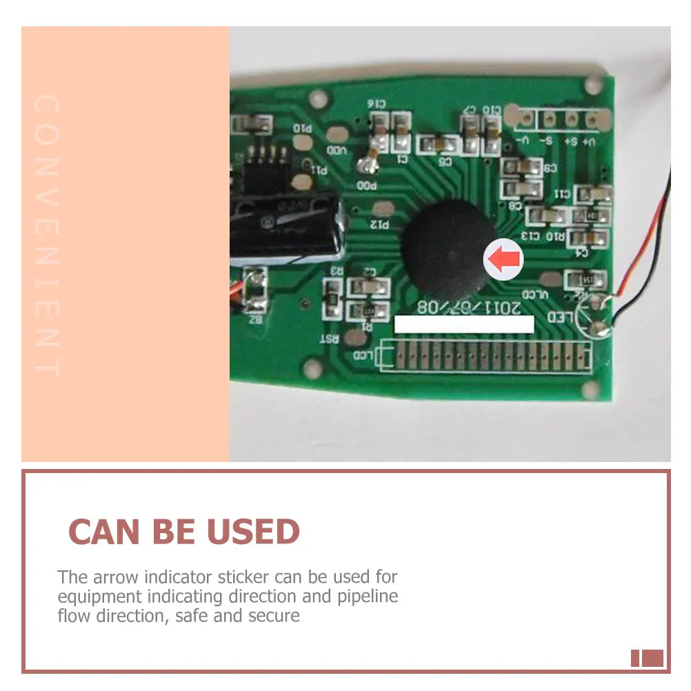 

60 листов наклейки с красной стрелкой, бумажные клейкие индикаторные бирки, предупреждающие наклейки на направление, практичные маркировочные наклейки