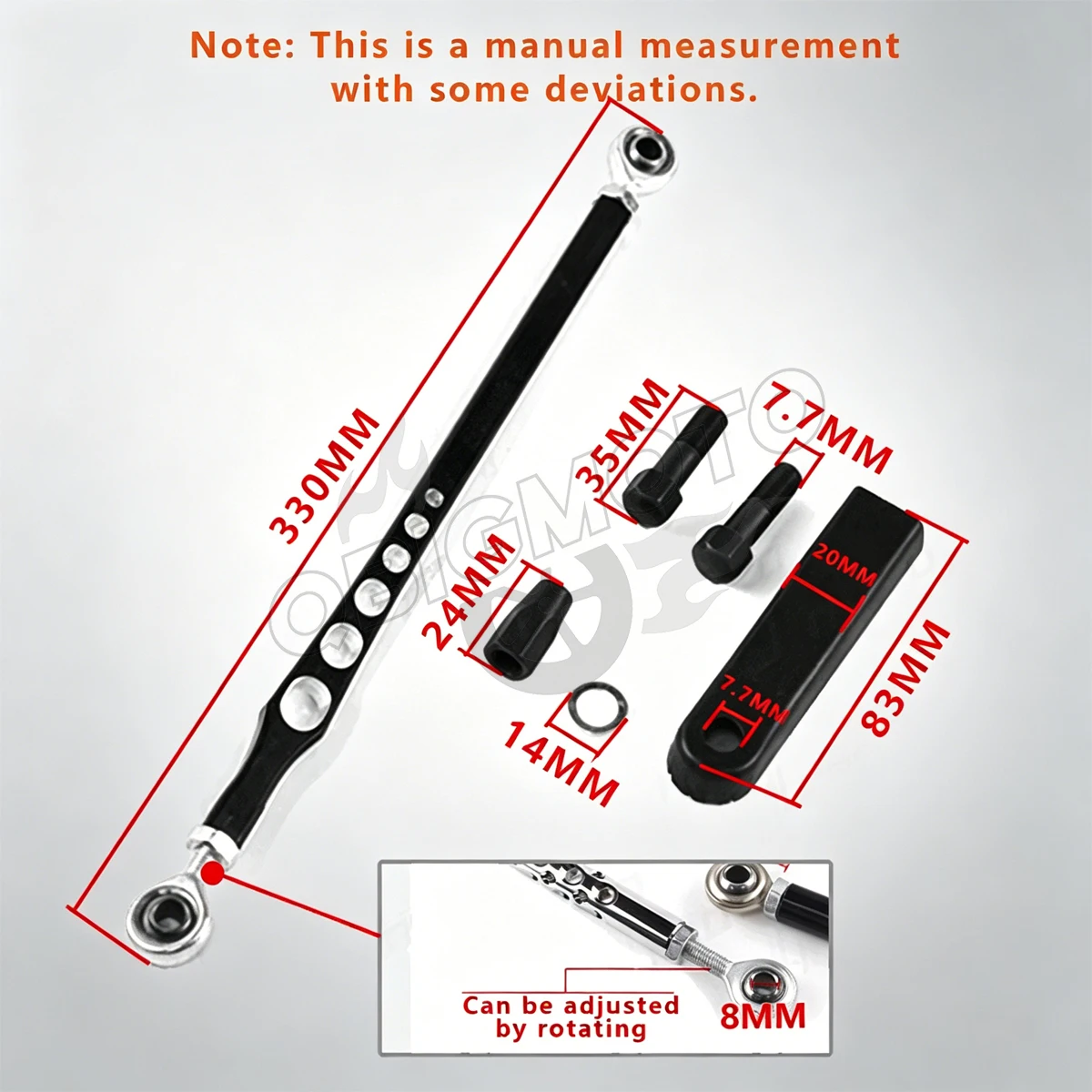 CNC Motorfiets Versnellingspoo - Motorcycle Gear Linkage Rod recensie en prijs