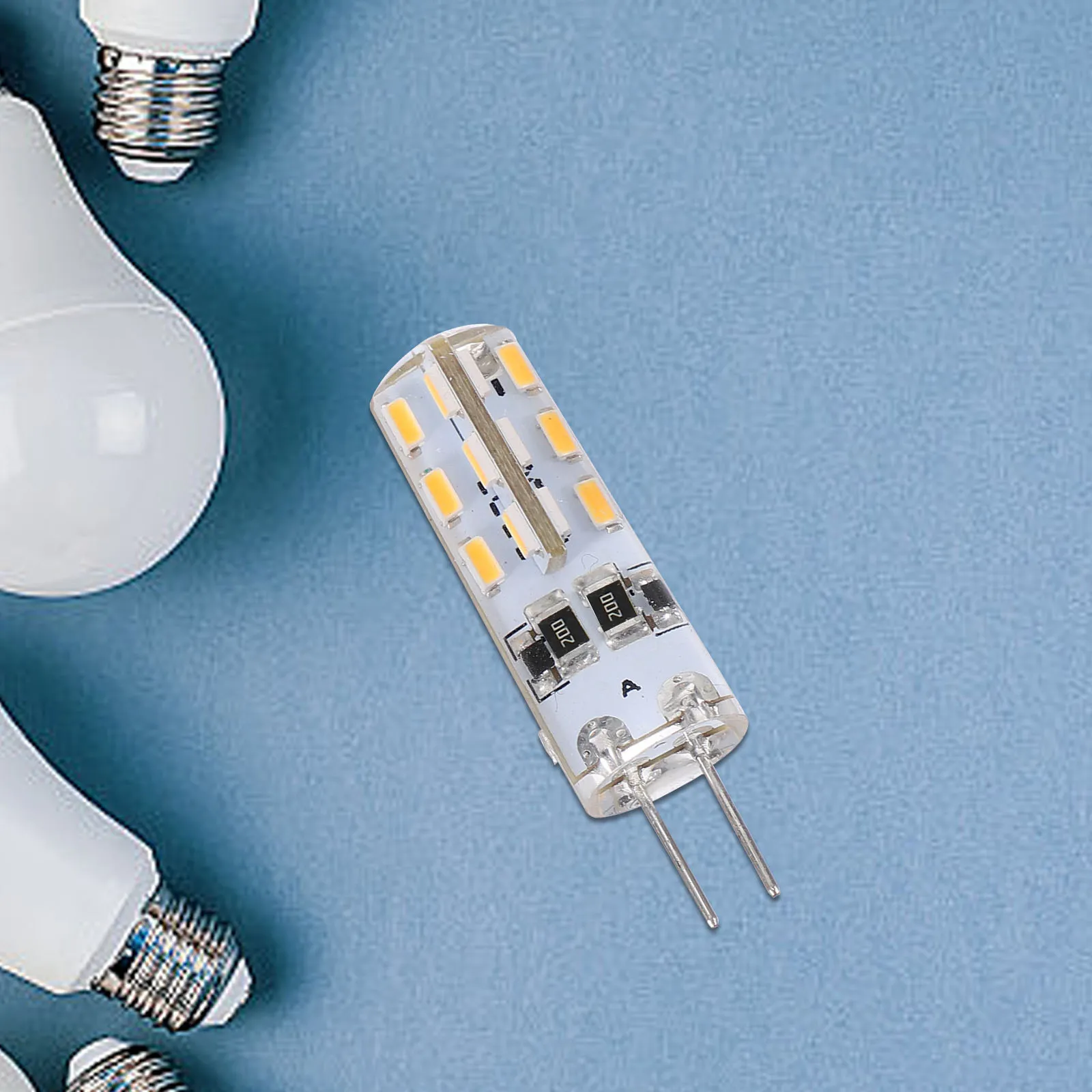 10Pcs Leorx G4 2W 3014 Smd 2600-2900k Warm White LED Bulbs DC12V 80energysaving 100lumens Leorx G4 LED Bulb 12V