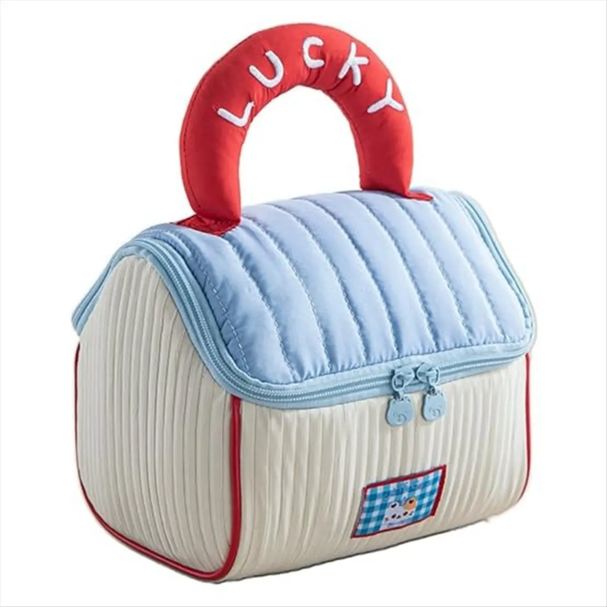 [Trending Offer] Cute Cosmetic Bag New Style Large Capacity Cosmetic Bag Portable Hand-Held Travel Classification Storage Bag A