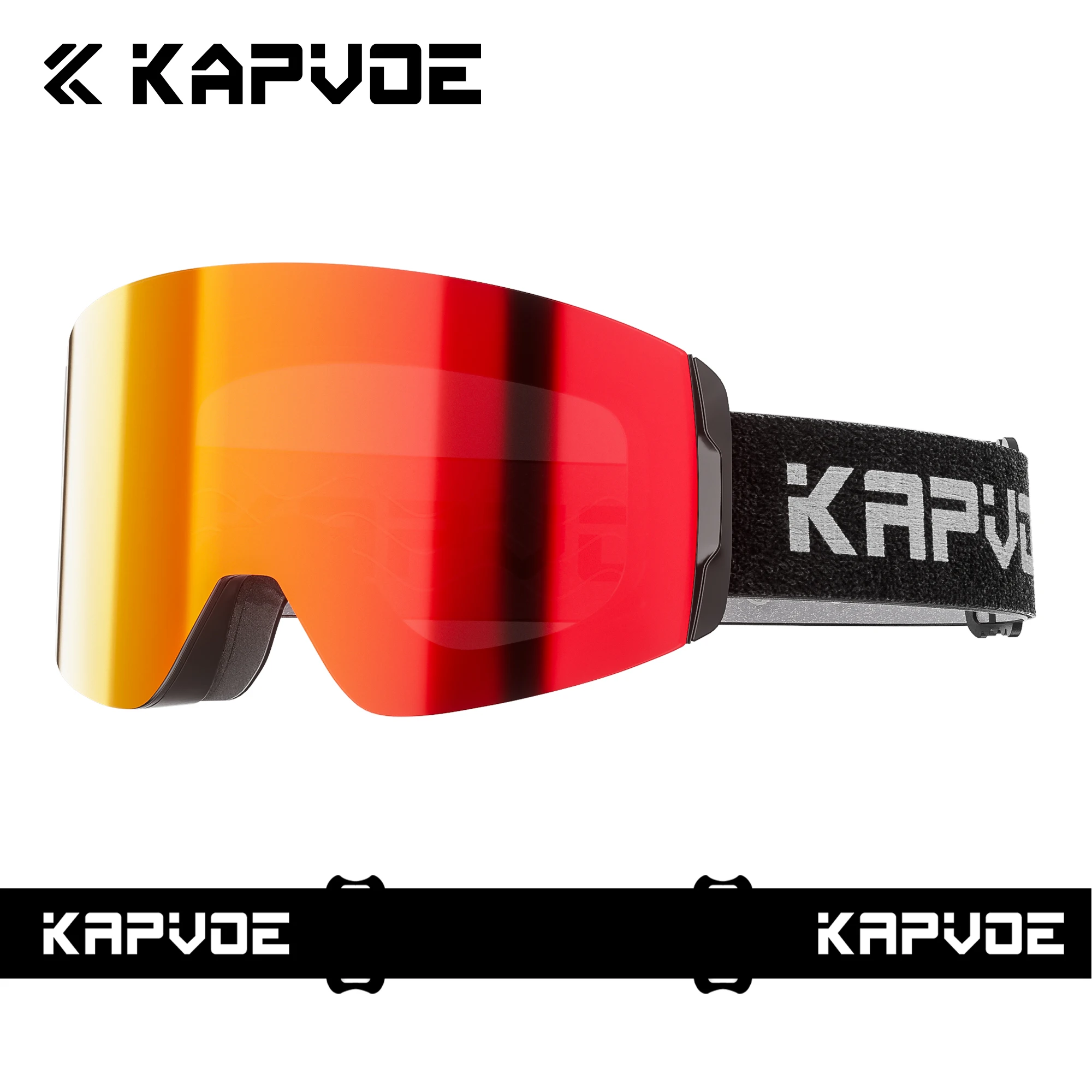 

Kapvoe New Outdoor Sport Ski Snowboard Goggle UV400 Men Women Protection Glasses Magnetic Attraction Skiing Photochromic Goggles