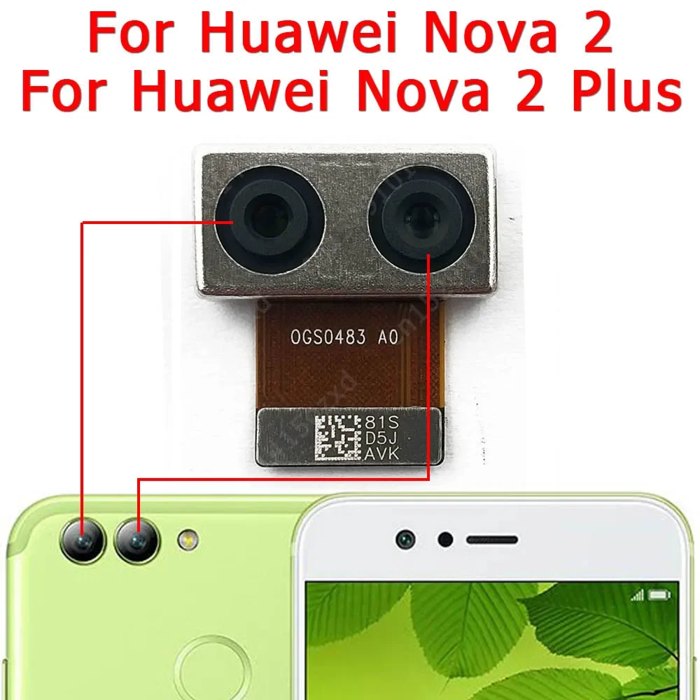 Rear Camera For Huawei Nova 2 2i 2S 3 3i 3E 4 4E 5T Back Camera Module Backside View Flex Replacement Spare Parts