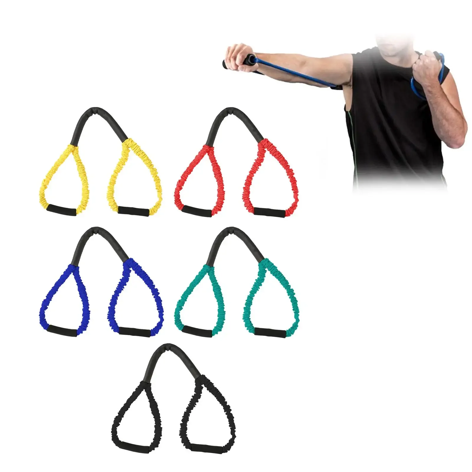 Boxing Resistance Bands Fitness Karate Trainer Strength Training Exercise Bands  Women Men Chest Expander Pilates Basketball