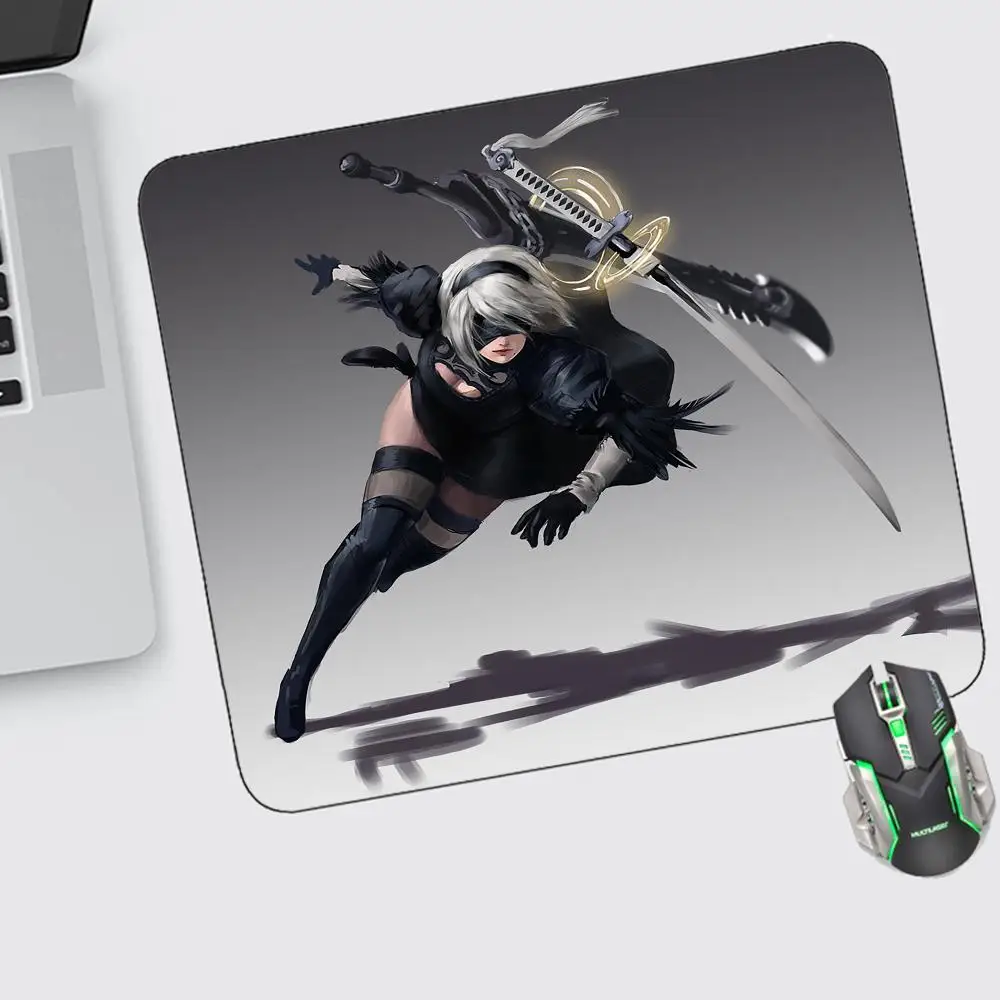 

Nier Automata Mouse Pad Small Gaming Accessories Keyboard Computer Offices Desk Mat Pc Gamer Non-slip Rubber Mousepad