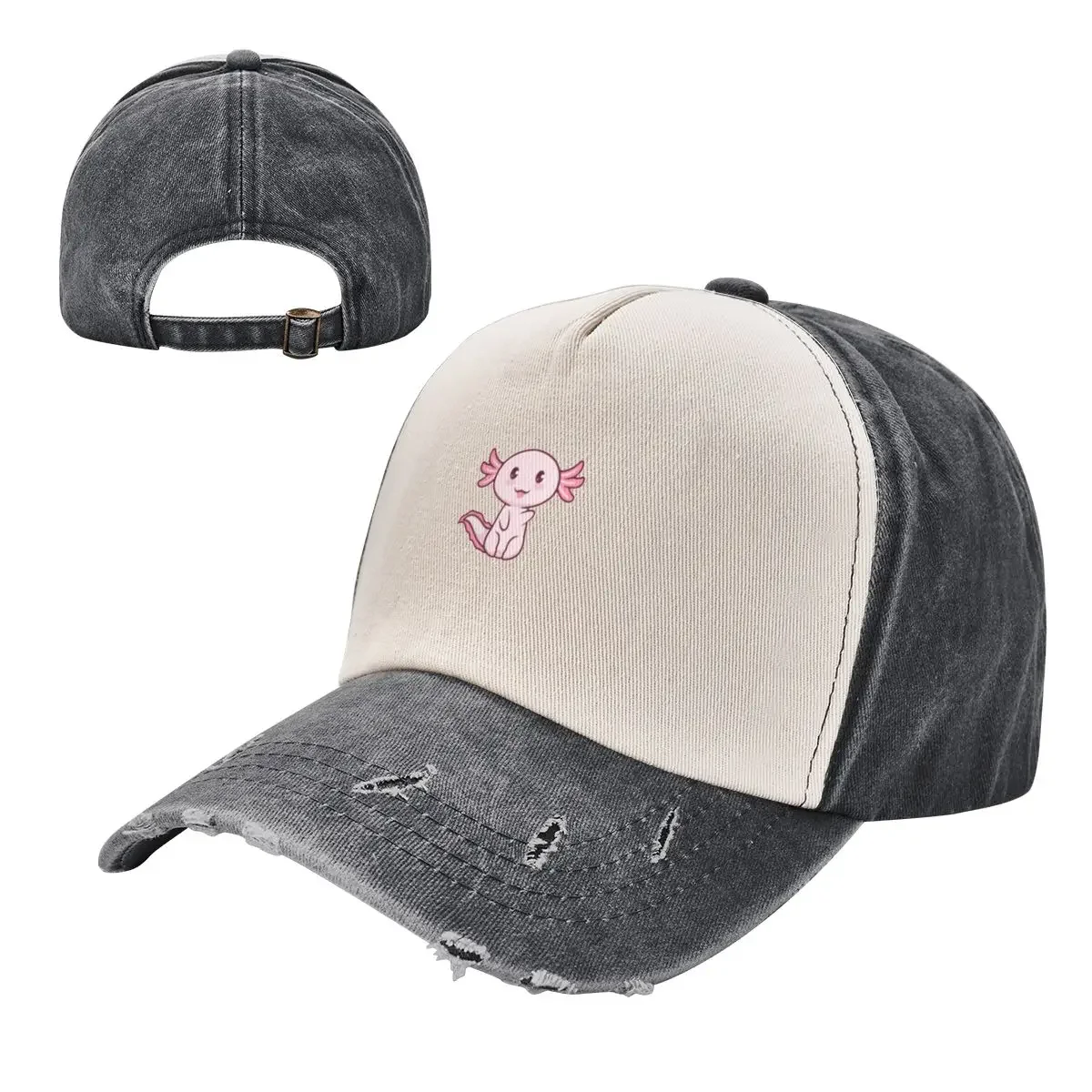 axolotl lookout Baseball Cap Rave Custom Cap Visor Snap Back Hat Woman Men's image 3