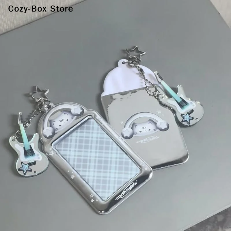 [ZY]Kawaii 3 Inch Photocard Holder Bag Pendant Photo Frame Picture Display Stand Card Holder Student Keychain For Bag[ZY] view 5