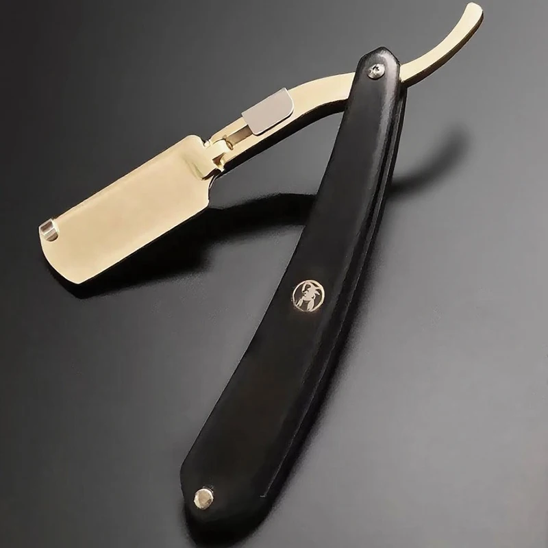 كبار المهنية الحلاق شفرات الحلاقة الخشبية دليل صالون حلاقة أدوات إزالة الرجال اللحية الحلاقة حامل سكاكين