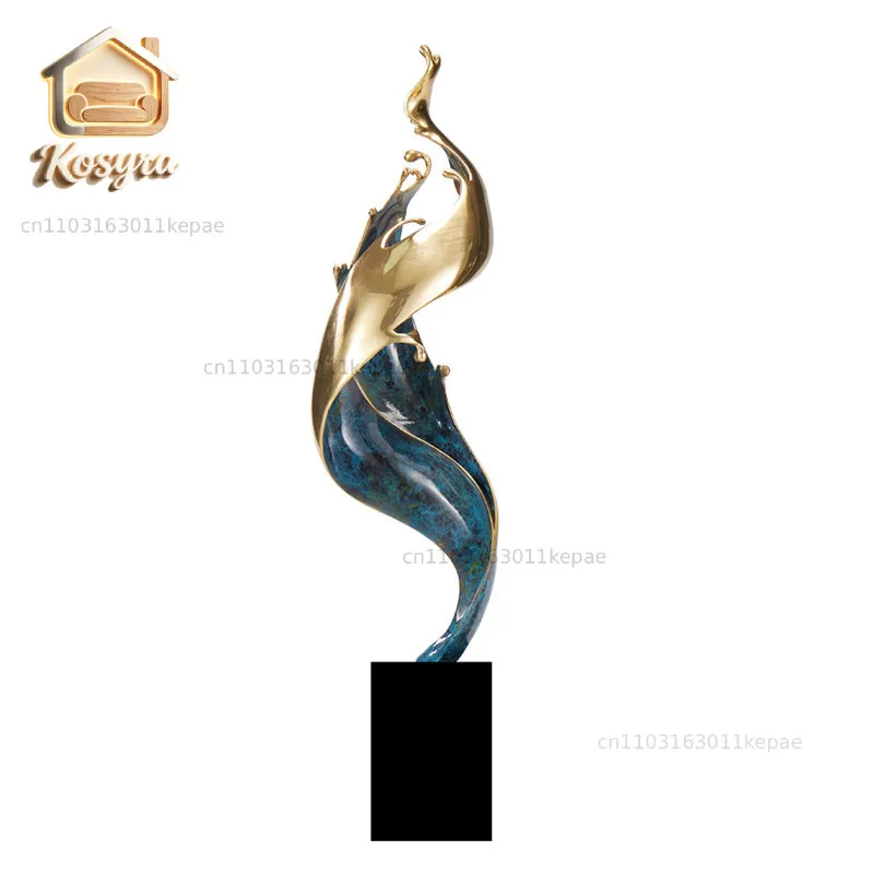 Fengsheng Shuiqi Ornament Light Luxury High-end Living Room Entry Entrance Cabinet Leader's Office Decoration Opening Gift