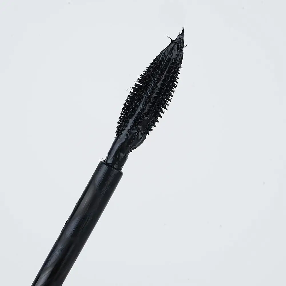 Mascara 2 en 1 résistant à l'eau, 10ml, 4D, rotation grand angle, longue durée, cils épais, boucles arc-en-ciel, maquillage sexy pour les yeux, noir