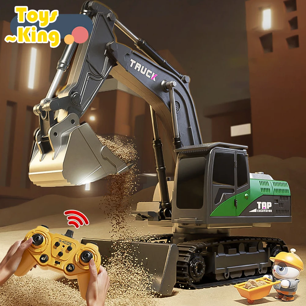 

RC Excavator 1:20 Remote Control Engineering Vehicle Car 2.4G Model Crawler Truck Children Toys for Boys Kids Christmas Gifts