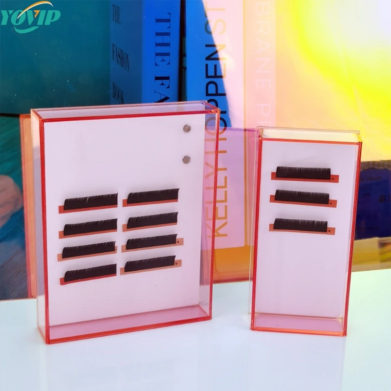 

Storage Box Single Layer Acrylic Volume Lash Extension Display Eyelash Extension Glue Pallet Holder Storage Box For Individual