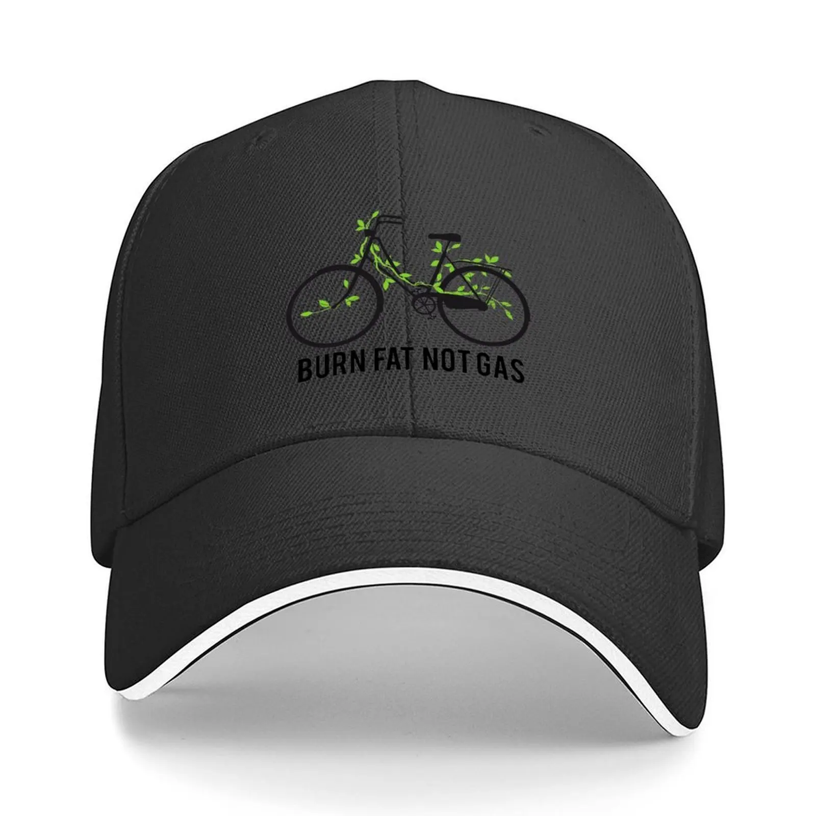 

Burn fat not gas Baseball Cap Trucker Cap Ball Cap Golf Wear sun caps Women Hats Men's