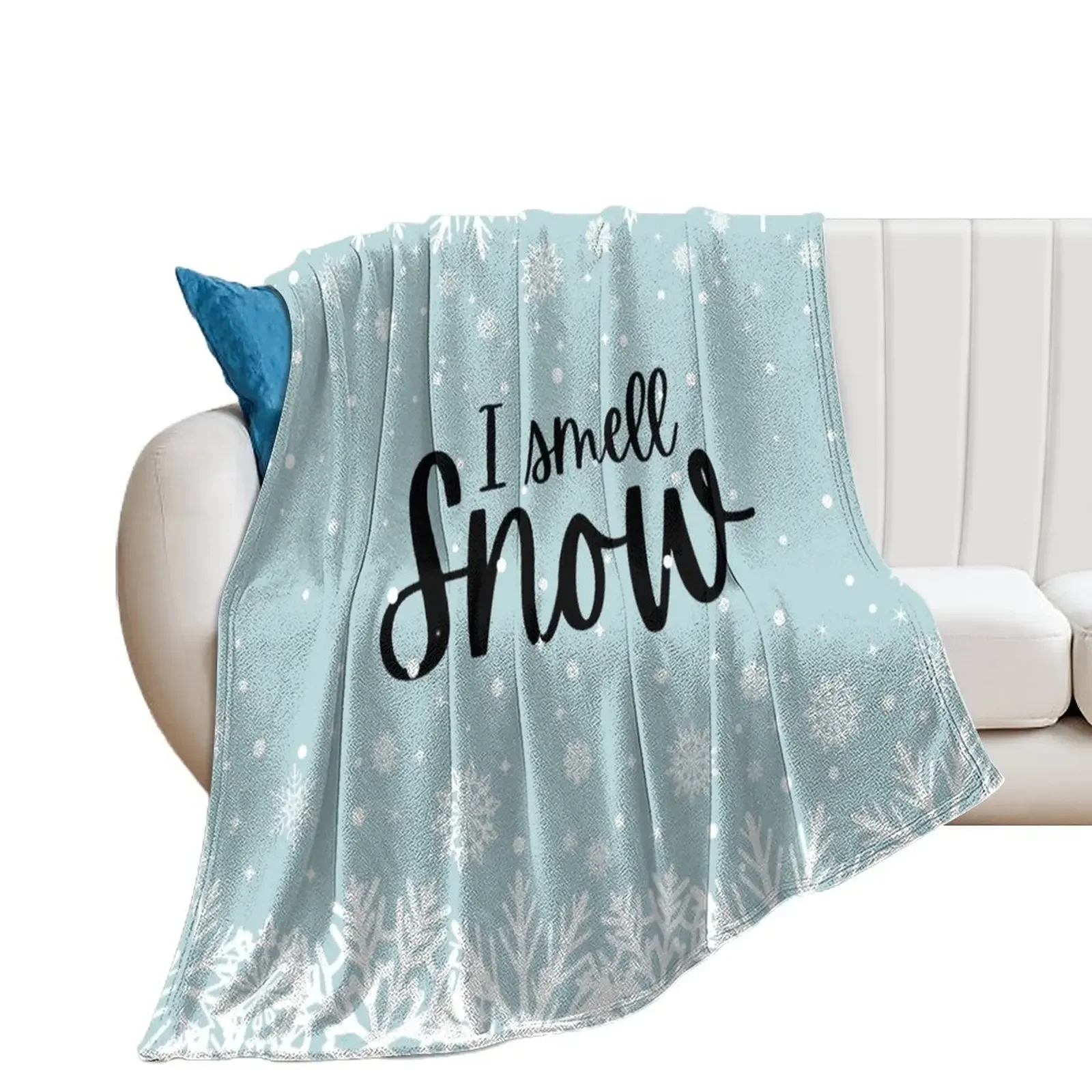 I Smell Snow Throw Blanket Kid'S Large Sofa Quilt valentine gift ideas Blankets