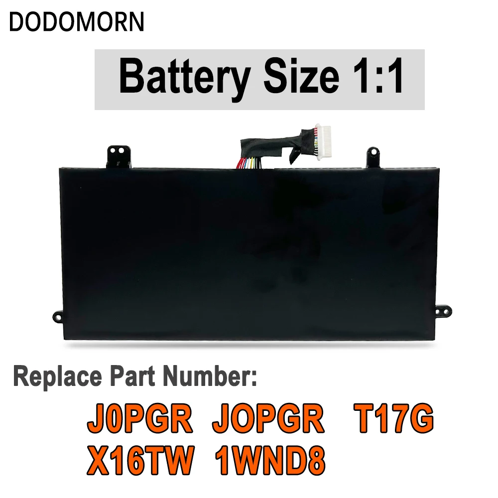 DODOMORN 100% New J0PGR 7.6V 42Wh High Quality Battery For Dell Latitude 12 5285 5290 T17G J0PGR 1WND8 X16TW JOPGR T17G001