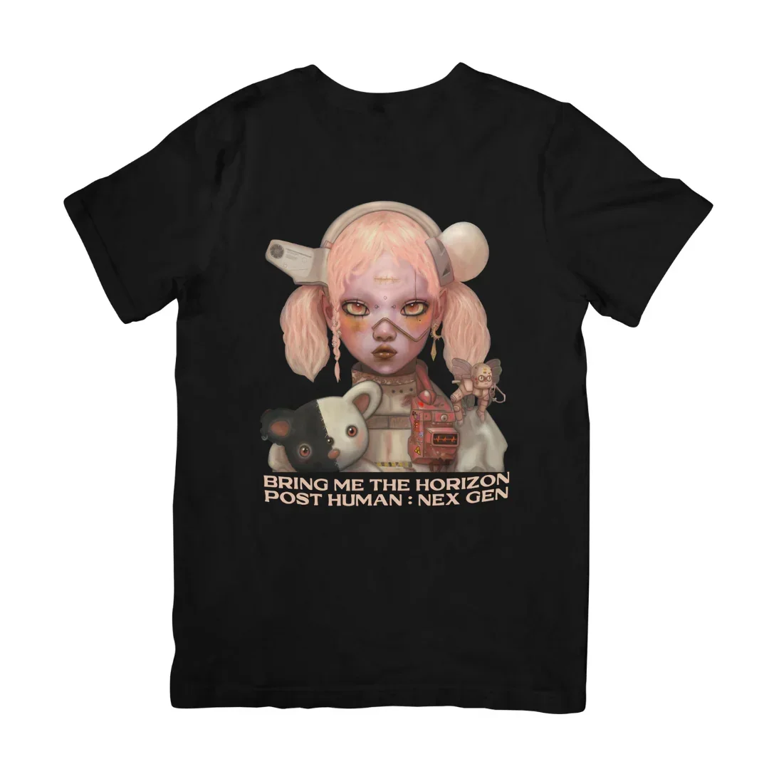 

2025-26 Summer BRING ME THE HORIZON NEXT GEN Graphic 100%Pure Cotton Printed Pop Band Trend T-shirt Unisex Oversized Casual Y2k