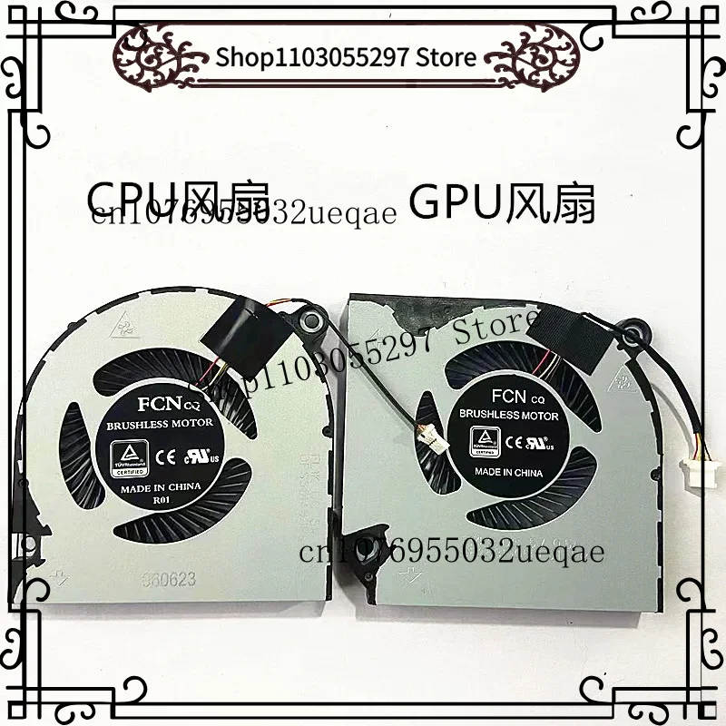 Radiator for Acer AN715‑51 AN515‑54 N18C3 AN517‑51 A715‑74G N19C5 Laptop Fan