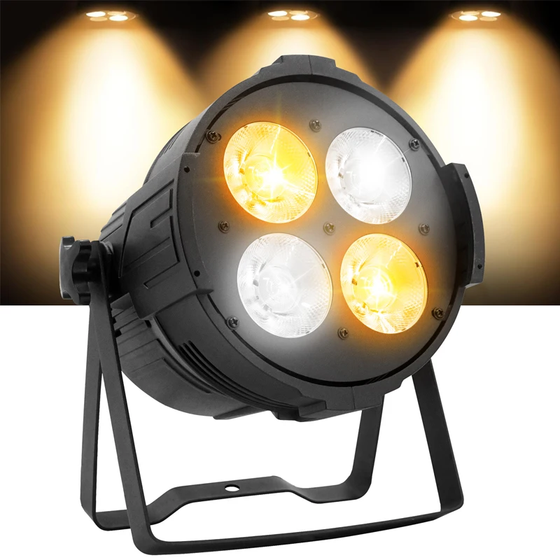 Stage COB Par Lights 200W LED Spotlight Warm White COB Stage Light With DMX Control For Party Church Wedding Theater PhotoStudio