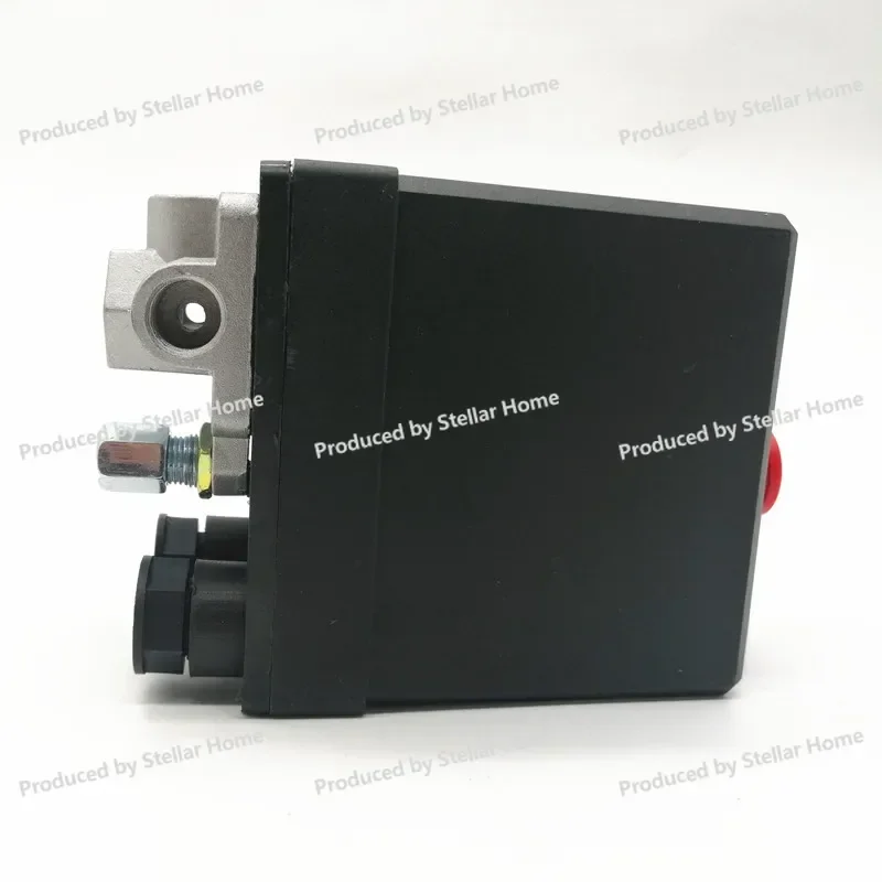 4-Port 3-Phase 380/400V Air Compressor Pressure Switch – 20A 500V Heavy-Duty Control Valve for Industrial Use