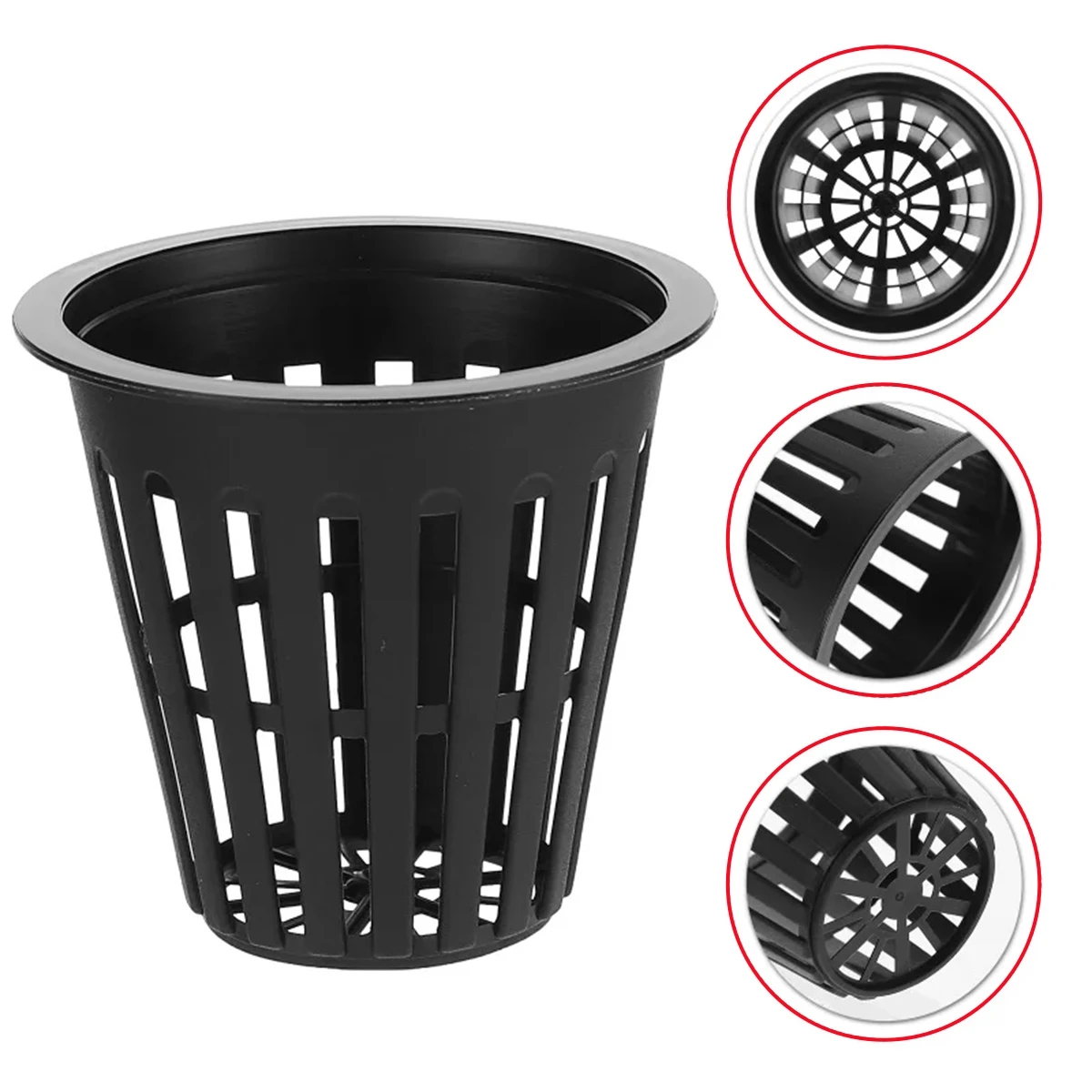 10Pcs Hydroponics Plant Nursery Mesh Cup Garden Soilless Flower Vegetable Plant Cultivation Seeding Plastic Slot Basket 2 Sizes