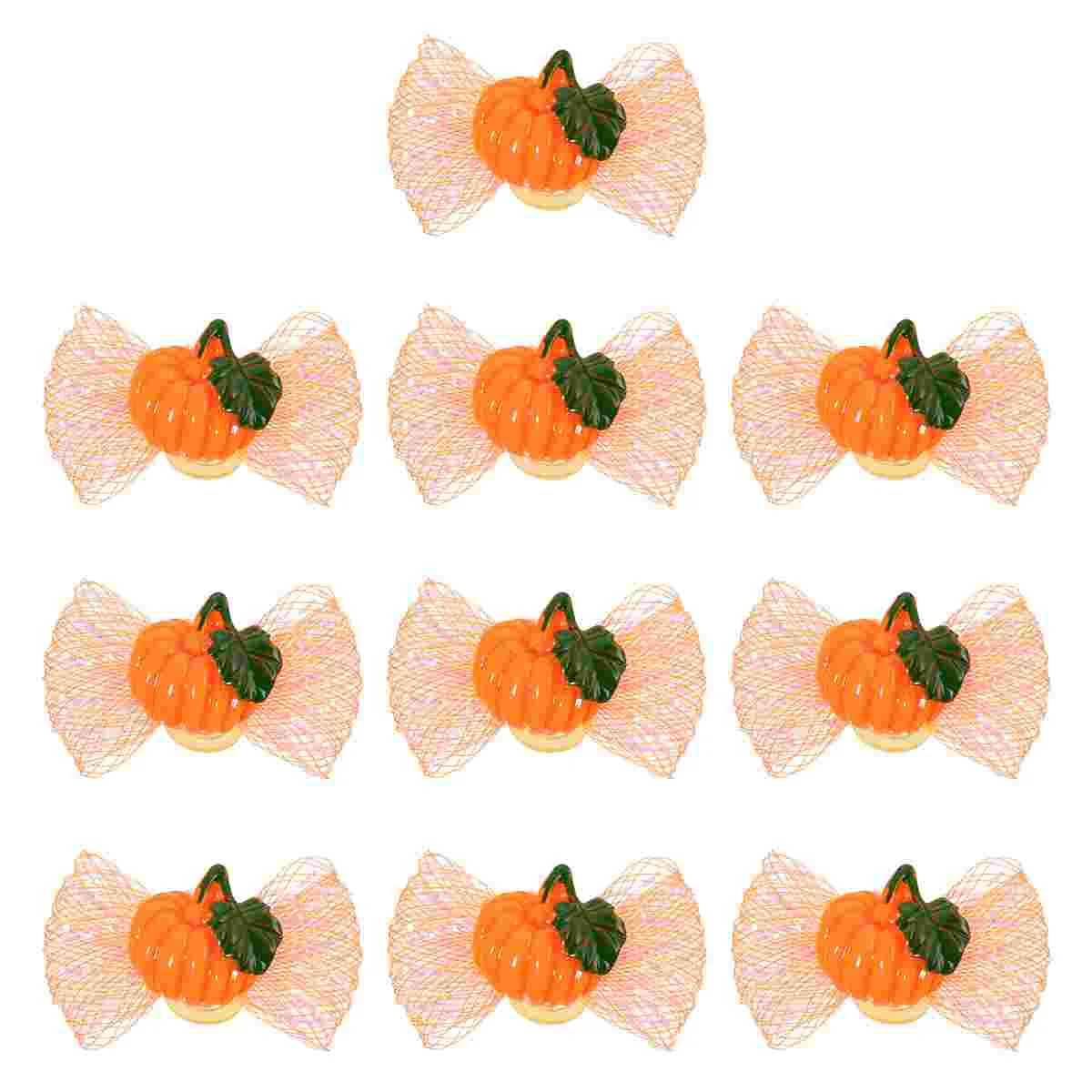 10 Pcs Halloween Dog Rubber Band Head Flower Headwear Bows Topknot Pet Hair Ties The Decoration Plastic Headdress