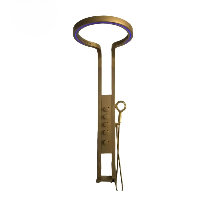 مجموعة دش الحمام متعددة الوظائف مع لوحة دش شلال خلاط LED