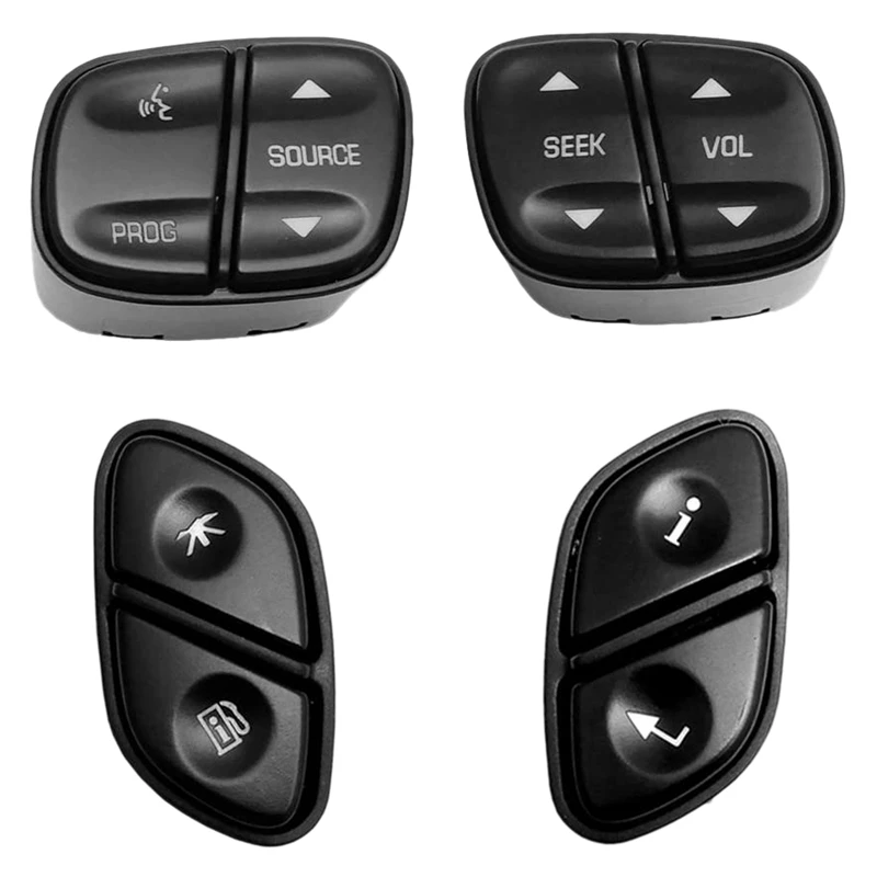 

21997738 21997739 1999442 1999443 Steering Wheel Control Buttons Switch Set For Chevrolet Silverado GMC Sierra Yukon