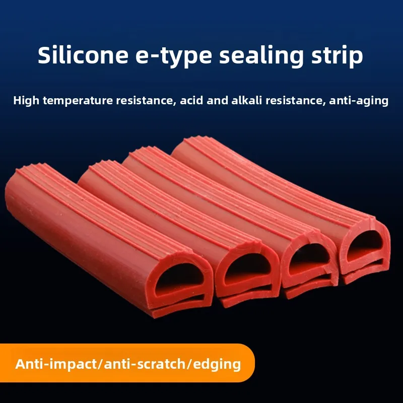 

High Temperature Resistant Silicone E Strip 12/14/16/18/20/25mm Width for Oven Sealing